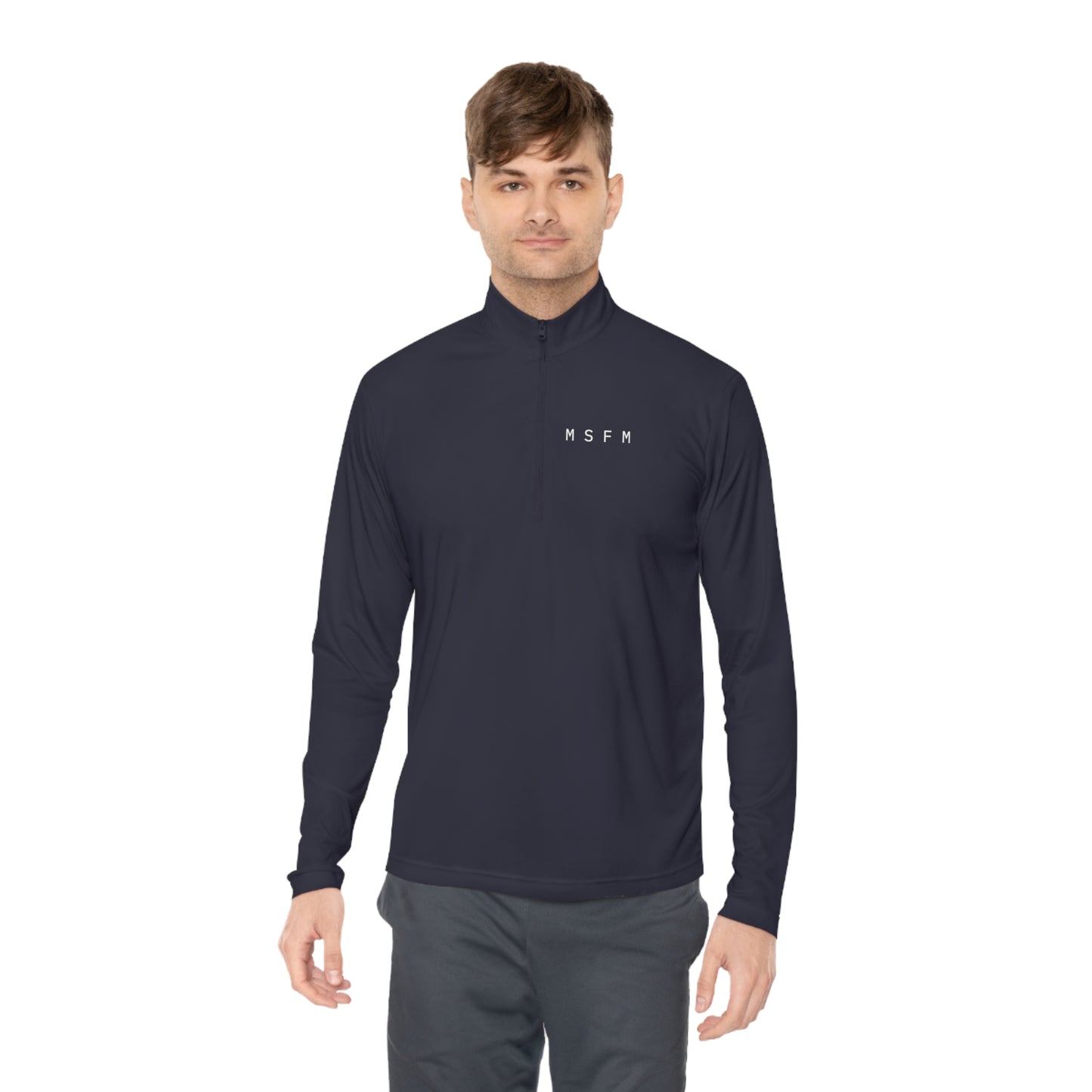 M S F M Athletic Quarter/Zip Pullover